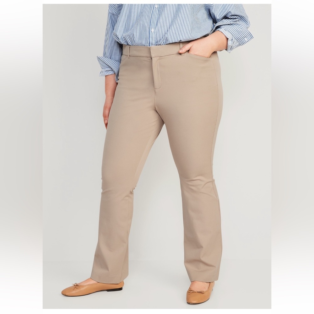 Petite High Waisted Pixie Flare Pants